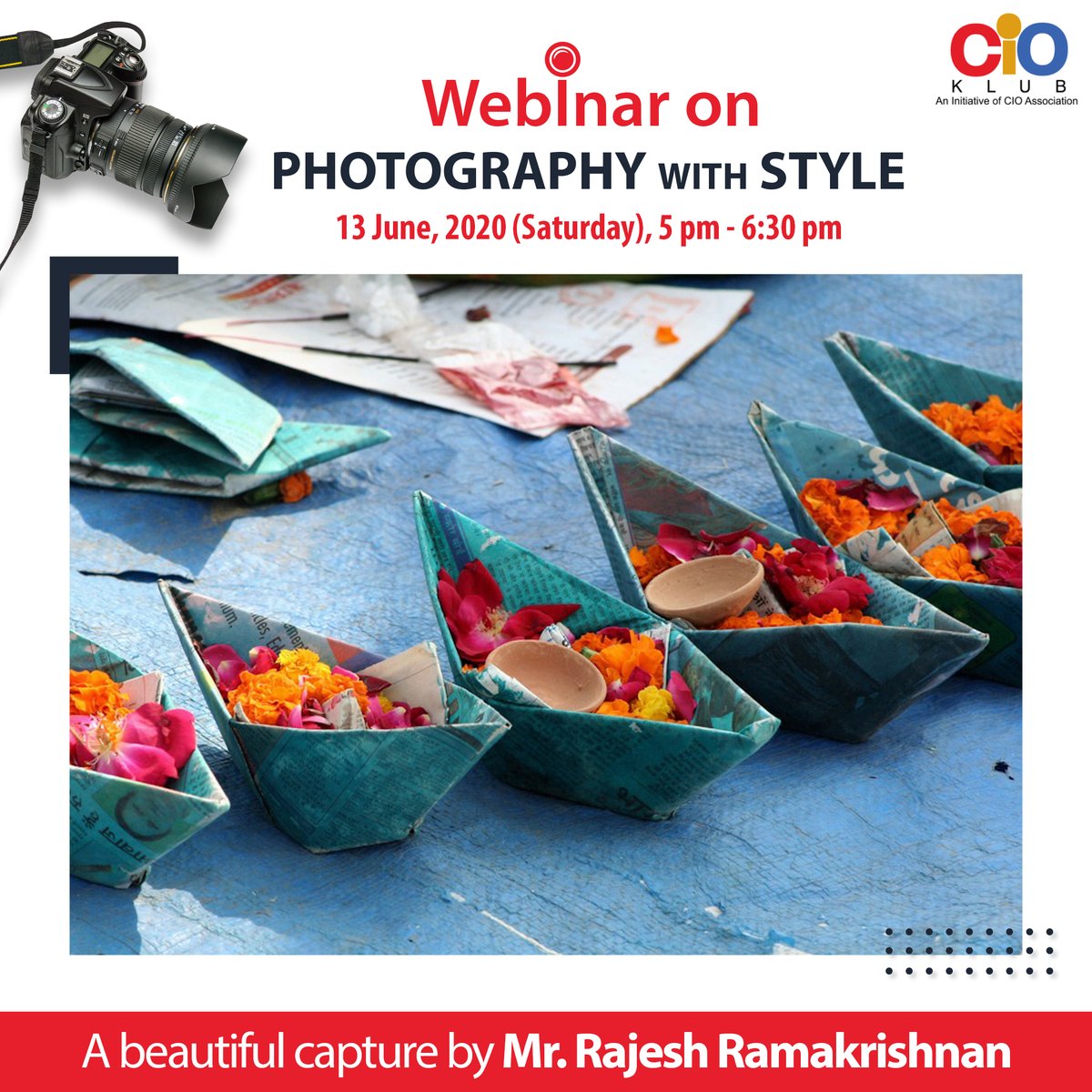 CIOAssociation's tweet photo. #PhotographyWithStyle | #ImpressivePhotography
They say you don’t take a photograph, you make it! And this snapshot of diya laden paper boats reflect that idea all too well. Simple, yet stunning! A beautiful capture by Mr. Rajesh Ramakrishnan!
#CIOKlub #Photography #photooftheday https://t.co/KCrspsOKsA