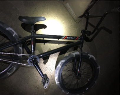 LakevillePD_MN's tweet photo. LPD is seeking assistance to ID suspects in a burglary/vandalism case that occurred overnight on June 8th.  Three bicycles were left behind by the suspects.  One of the BMX bikes had unique camouflage tires.  Contact Detective Brad Wubben at 952-985-2800 with any information. https://t.co/g45IrPq0x1