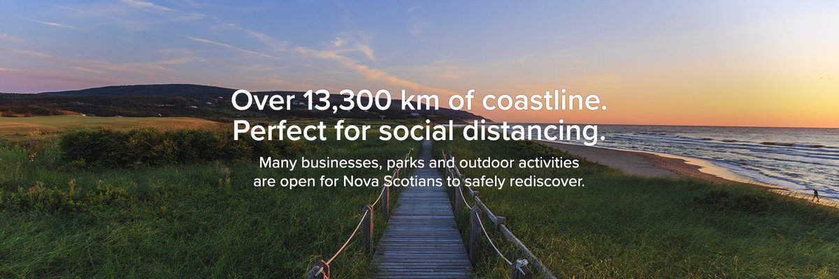 VisitNovaScotia's tweet photo. Residents of Nova Scotia, we encourage you to explore the beauty in our own backyard. Be sure to check ahead with restaurants, accommodations, and attractions to ensure they are open and to learn what safety precautions are required before you go. #visitnovascotia #staycation https://t.co/gNqZ6YWhjE