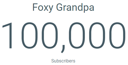 FoxyGrandpa's tweet photo. We did it.. I didn't think this day would ever happen considering the circumstances on the channel lately. 

But we hit 100,000 subscribers today. I will cherish this day forever. Thank you for the continued support and cheers to many more milestones in the future🖤 I love y'all https://t.co/9DVIqj3pLm