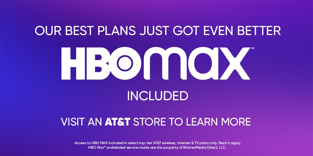 EricRuss0's tweet photo. Stop by one of our locations today to get access to our new HBO MAX app! https://t.co/kh8qKfVceS