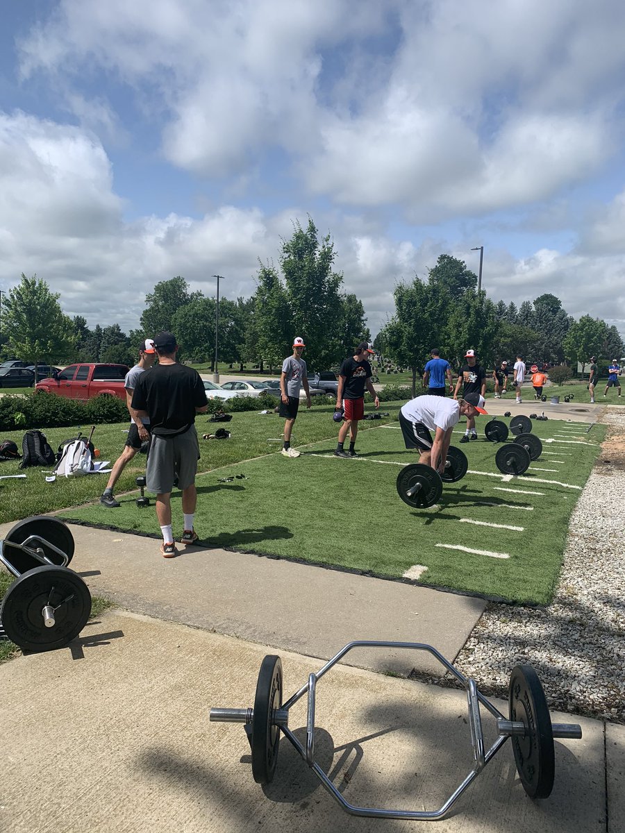 No weight room due to covid. No problem. Adapt and grow.