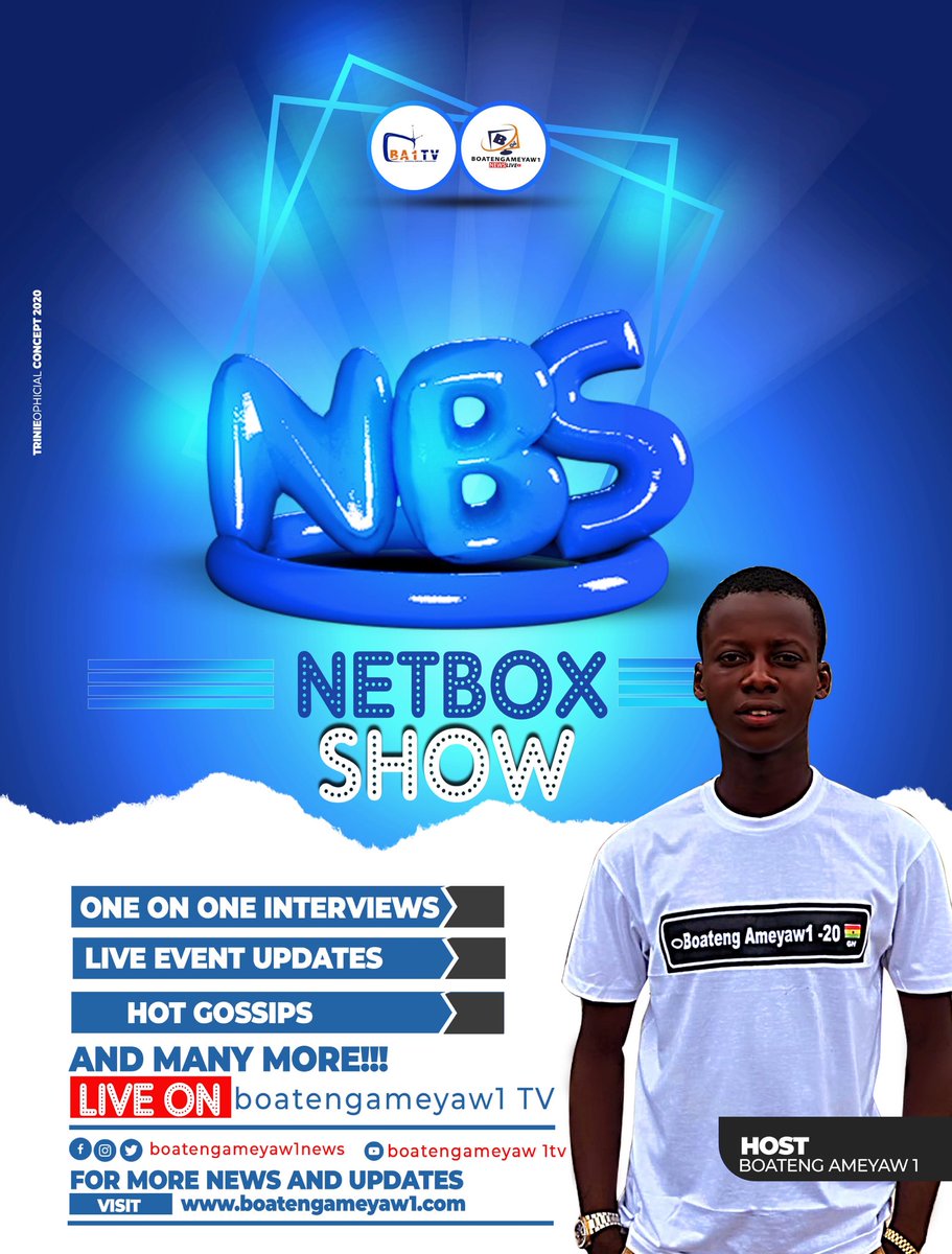 ba1news's tweet photo. #netboxshow live on #BoatengAmeyaw1TV π₯ for all your Up to date trending news, one on interviews, Live events updates and more then kindly subscribe and follow me on all social media platforms @boatengameyaw1news and @boatengameyaw1tv, YouTube #boatengameyaw1tv https://t.co/GwKD7BBzq9