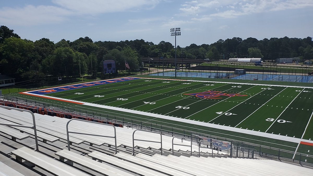 Our new field is ready for some LC football... or futbol... are you? #ClawsUp #NewTurf