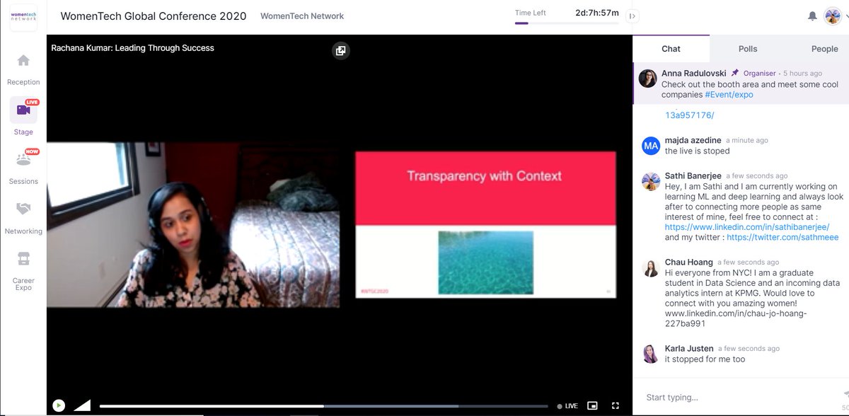 sathi_mee's tweet image. This was probably the most amazing thing for women in tech!I got to meet people around the world by networking and learn some important stuffs from really knowledgeable people! Happy to be part of @WomenTechNet @annaradulovski ❤️! #womenintech #WomenLeadership #codinggirls