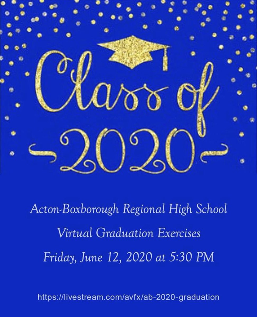 ABProjectGrad's tweet image. The celebration of the Class of 2020 continues this Friday, June 12 at 5:30 PM with the Virtual Graduation Ceremony. 
Here is the link to view the event: livestream.com/avfx/ab-2020-g…. It can also be viewed on: Comcast Channel 9 or Verizon Channel 40.