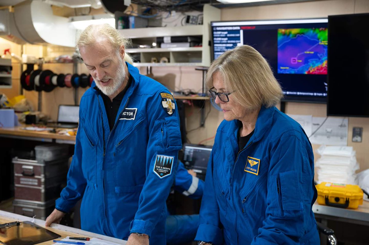 Goodable's tweet photo. GOOD NEWS ALERT:

In 1984, Kathy Sullivan became the first woman to ever walk in space.

This week, she visited Challenger Deep, a trench that's 35,000ft below sea level.

In other words, she's now the only person to visit outer space AND the deepest part of the ocean.

🌏 💪🏻 🇺🇸 https://t.co/BA5cG8Fqur
