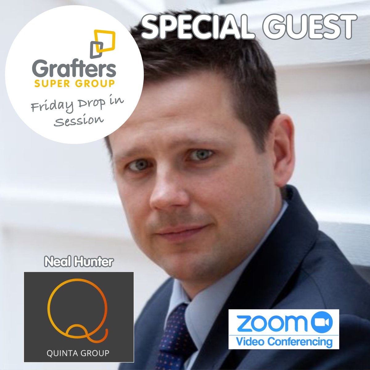 Looking forward to welcoming Neal Hunter, Development Director of <a href="/quinta_group/">Quinta Group</a> this Friday for our Friday 10am Drop in Session via Zoom to help the NW property and construction industry

Join us for FREE by registering here
us02web.zoom.us/meeting/regist…