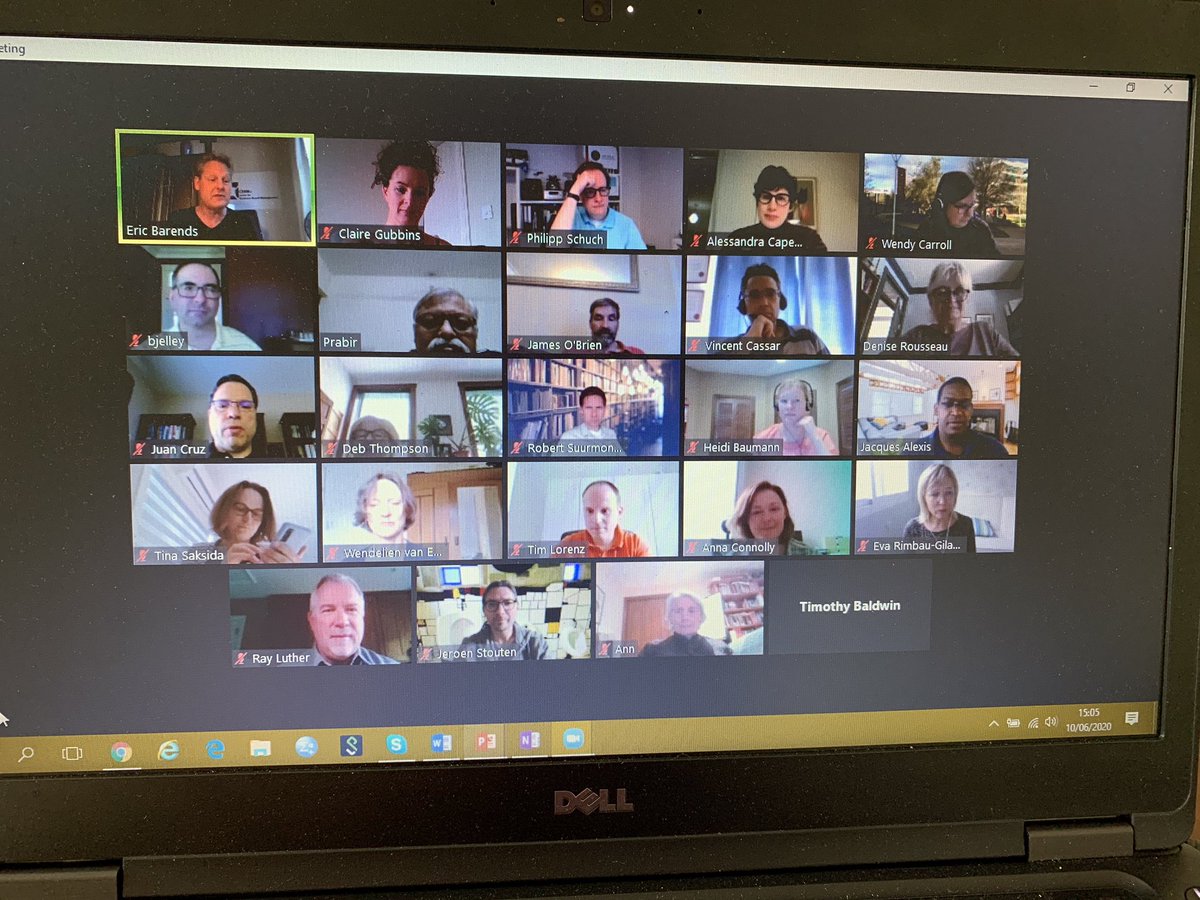 An education &amp; so many ideas <a href="/CenterforEBMgt/">CEBMa</a> Jamboree 2020 Teaching Evidence Based Practice Thank u for invite to speak-Honoured A global group!! US Canada Europe Australia <a href="/denise_rousseau/">Denise M Rousseau</a> <a href="/DCUAlumni/">DCU Alumni</a>  <a href="/BusinessDCU/">DCU Business School</a> @iitd_ireland <a href="/iamirl/">iamireland</a> <a href="/Rob_Briner/">Rob Briner</a> <a href="/IFAA_eire/">Irish Fulbright Alum</a> <a href="/Fulbright_Eire/">Fulbright Ireland</a>