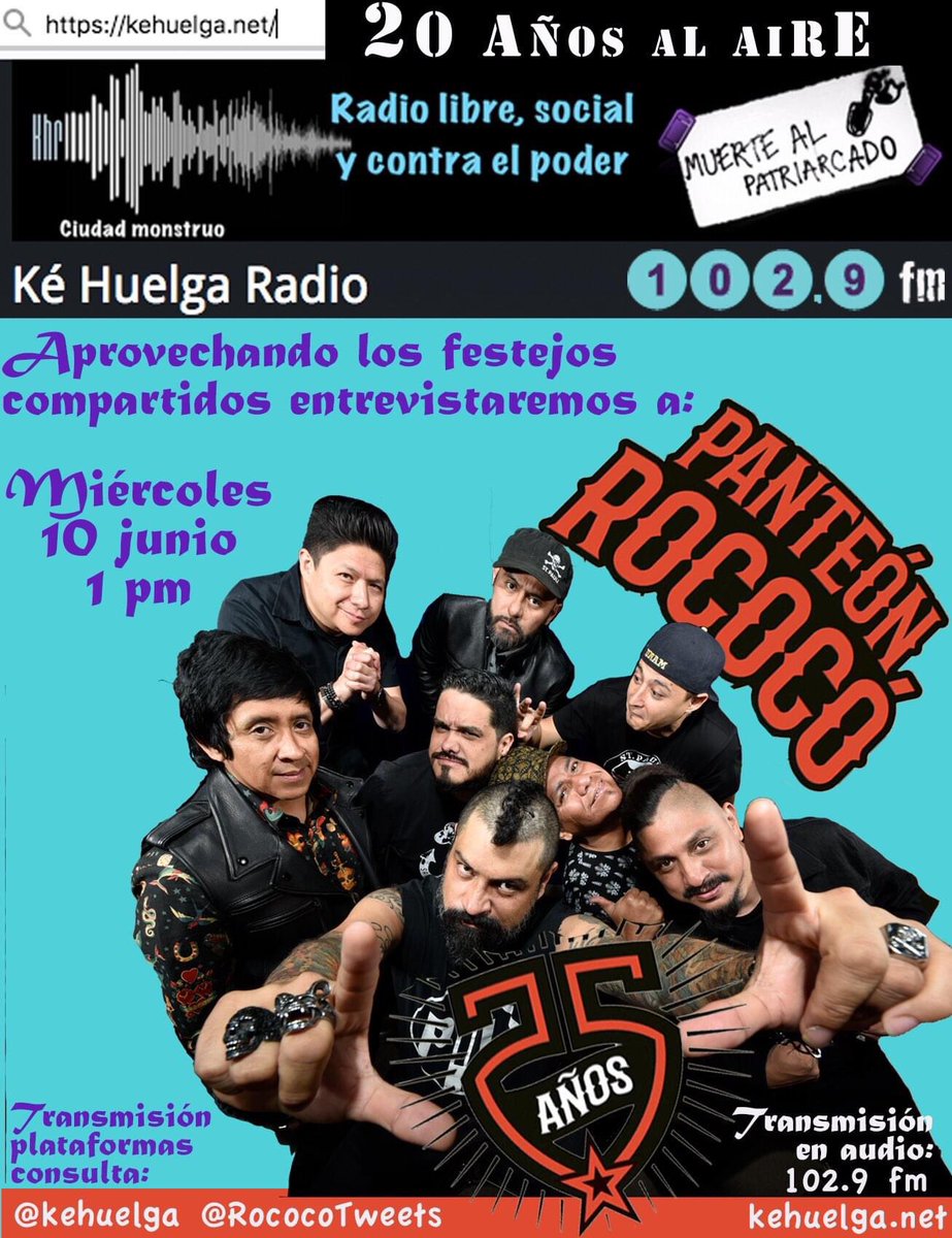 RococoCrew's tweet photo. #AtentoRococoCrew! Hoy hay doblete con #NuestrosPanteones! Primero con @kehuelga a la 1 PM y ya por la nochecita a las 8 PM en @DrSimiTV . https://t.co/KgaWZpnqS1