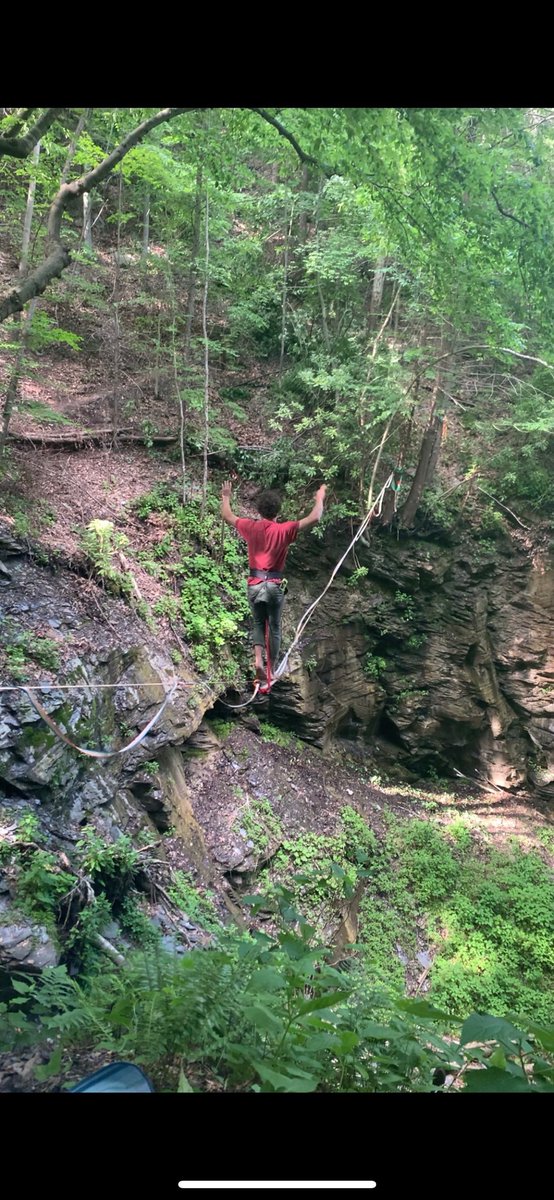 TheOnlyScottyD's tweet photo. Stokedddddd to send my first highline!!! We shall see where this journey takes me 🔥🐐 https://t.co/tpwo184khf