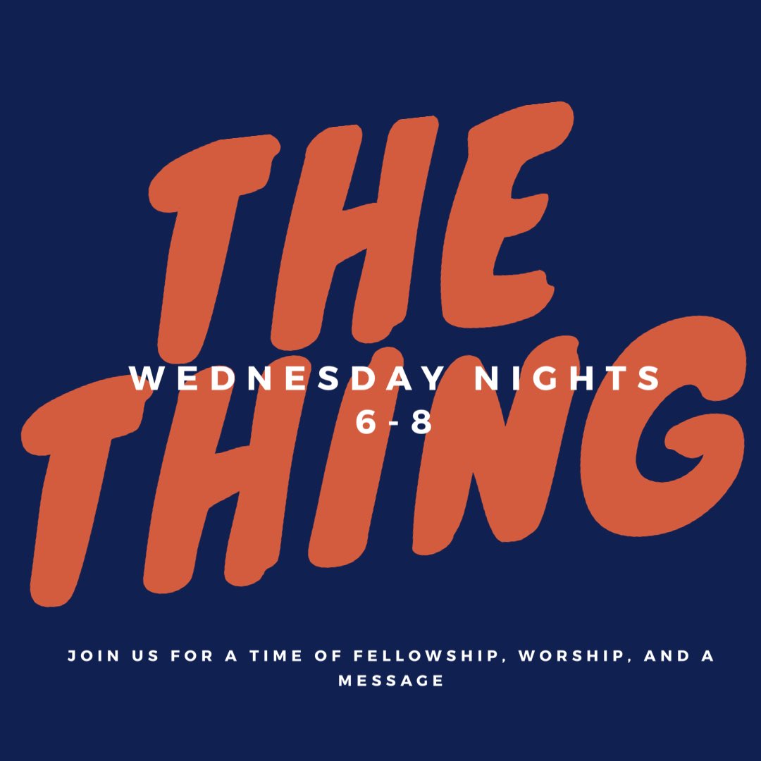 The Thing is back tonight! Meet us in the Norwood parking lot at 6 for Steel City Pops, worship, and a message. Invite your friends!!