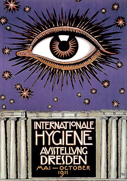 Poster for International Hygiene Exhibition, Dresden, 1911, Franz Stuck