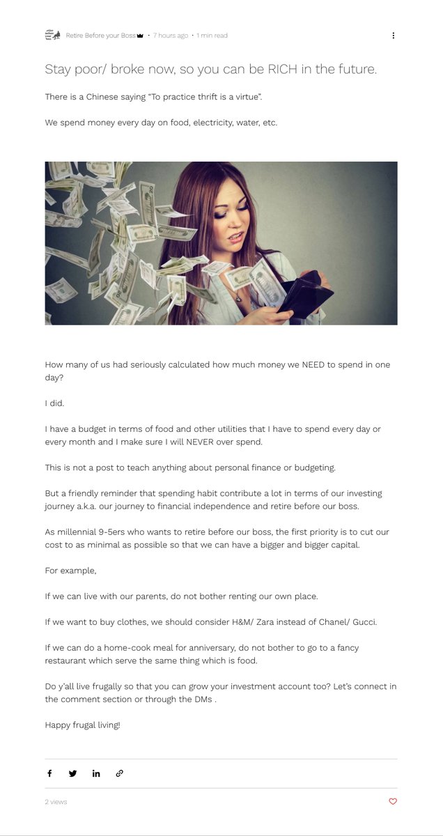 💰 Stay poor/ broke now, so you can be RICH in the #future . 

#Investment 

Full blog  👉🏻 fornost1.wixsite.com/website/post/s…