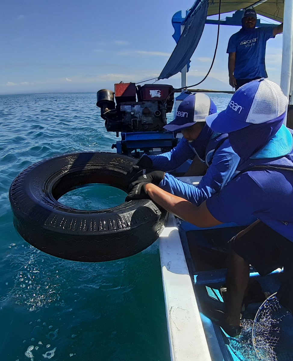 4ocean's tweet photo. Tires. Tires. Tires.⁠
⁠
Our crews often discover discarded tires during our cleanup missions. While they're essential for travel, they're harmful to marine life. Thankfully, tires are able to be recycled or repurposed. How would you reuse old tires?⁠ https://t.co/mO8iamaPTj