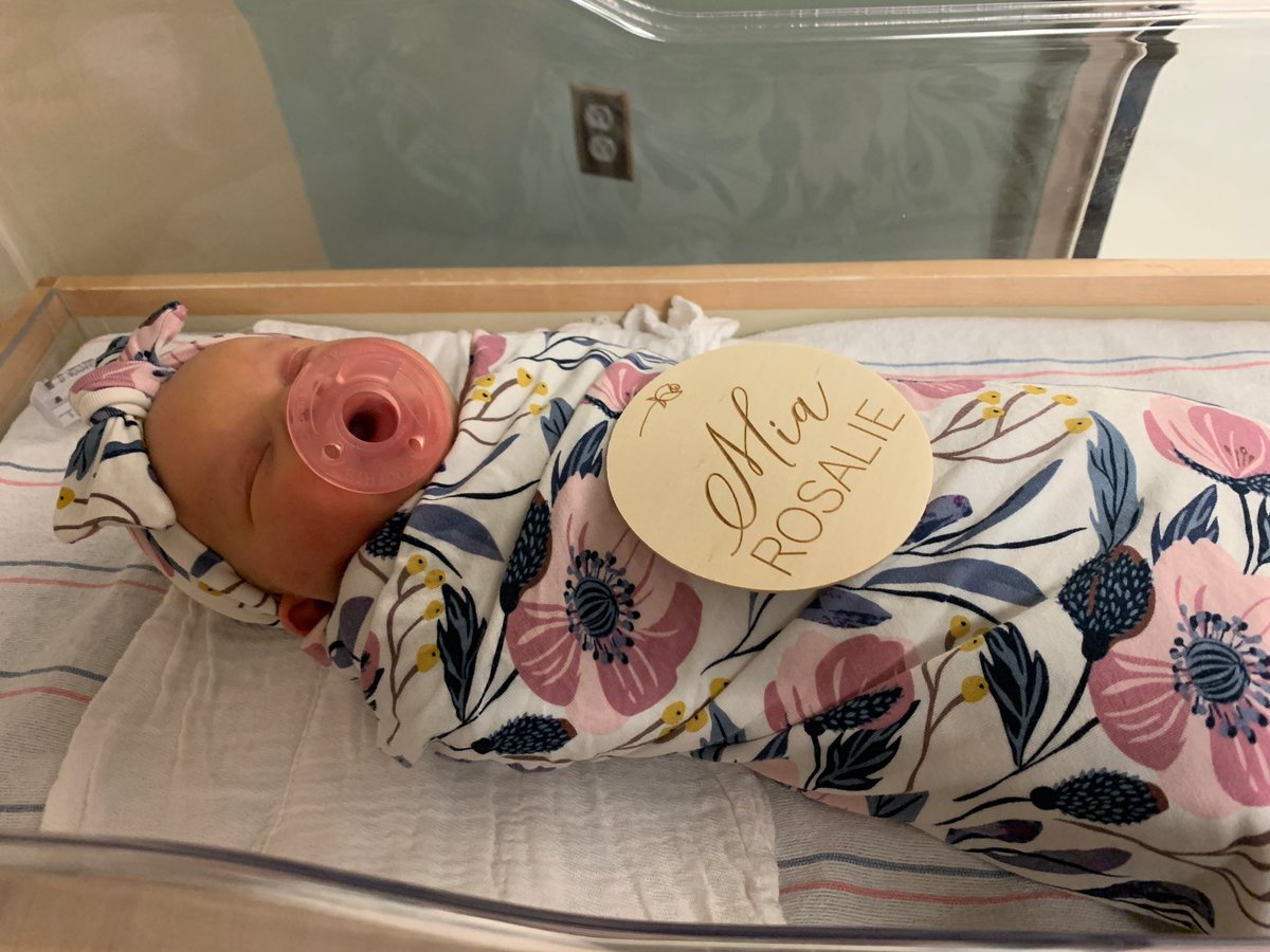 AFilantres's tweet image. So proud to announce the newest member of the Filantres Family:

Mia Rosalie 7lbs 9oz on 6/8/20!!!!

#DaddysGirl  #TeamAwesome  #FamilyOf4