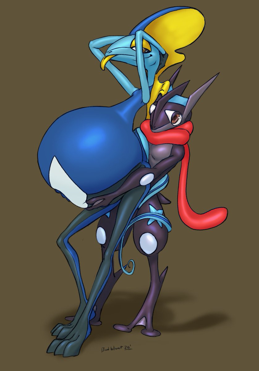 He's a quiet little Greninja that goes by the name of wai palÅ« or Gent...
