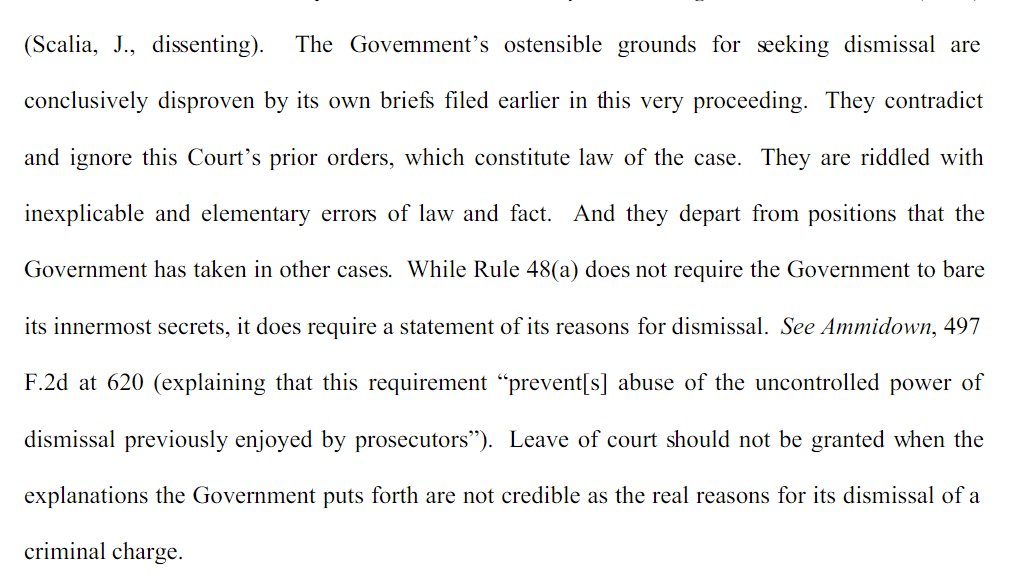 As I have pointed to previously, the DOJ chose to not retract any of the previous filings in the case. I think to prevent the quick dismissal.But you could argue DOJ did it to avoid saying Van Grack lied in all of those filings... Which would hurt DOJ in many future cases.