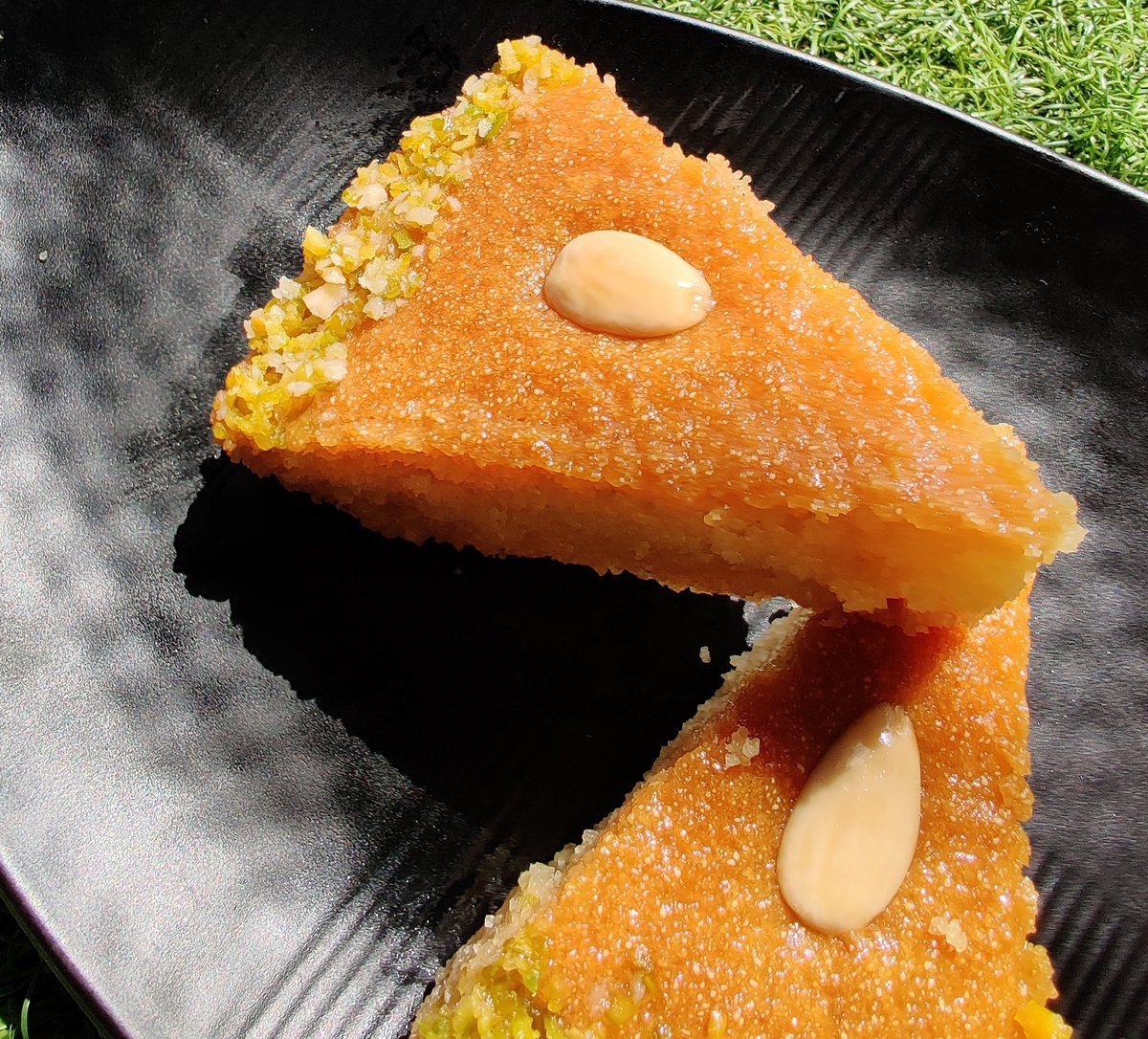 Baked basbousa today! It's a Turkish delight!
#dessert #homemade #Turkey #turkishfood #Turkish #Egyptian #Egypt #cake #sweet #sugarbaby