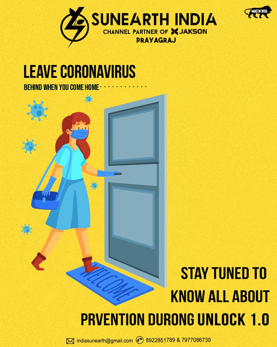 SunearthI's tweet photo. In this #Unlock1 we can have so many things in mind. Let's follow all these. In order to gain the most of this #UnlockIndia. 

We're open &amp; we're installing #solarpanels . Chose #solarenergy , save on bills. 
#CoronavirusIndia #Quarantine #UnlockingIndia https://t.co/PbfD8fU8ZS