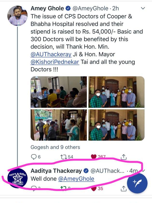ms_aftab's tweet photo. @MCGM_BMC @uddhavthackeray @KishoriPednekar @AUThackeray @MoHFW_INDIA
It's 10.06.20 CPS doctors salary not released. R doctors to pay attention on patients or suffer administration stress. Pay Covid-19, 54000 package to CPS.Its a month now files juggling 1 table to another BMC HO https://t.co/uAoN6Rw6bR