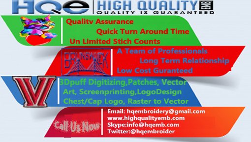 hqembroider's tweet image. Let us make your work more easier and cost-effective.  Dm us for your designs if you Like it Pay us ... No Additional Cost on revisions. Your Partners in #Screenprinting, #LogoDigitization, #3DPuffDigitizing, #Vectorart, #3Dembroidery, #Patchwork.