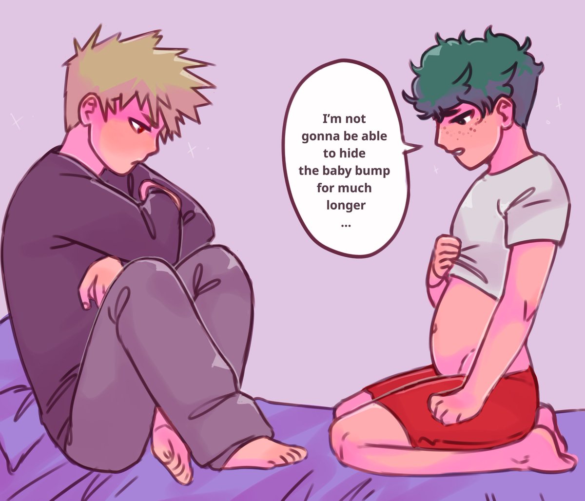 Izuku’s birth control failed.