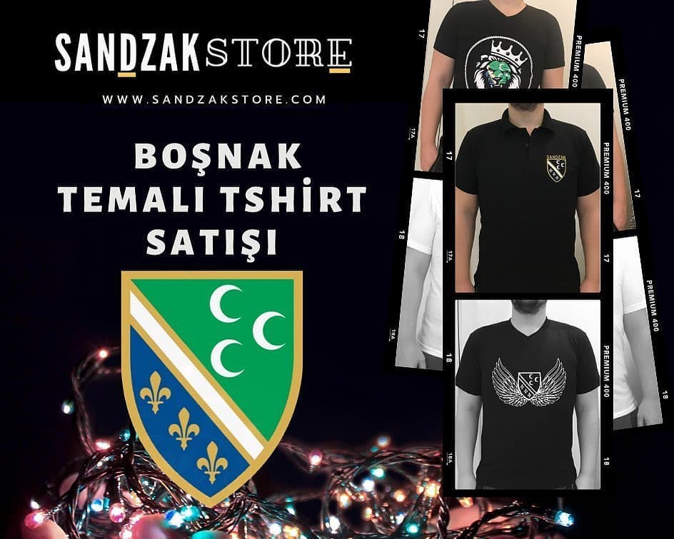Kendini Daha fazla boşnak hisset! 

Boşnak Sandzak Temalı Tshirt Satışı! 

<a href="/sandzakstore/">Sandzak Store</a> twitter ve  instagram sayfasında ürünlere ulaşabilirsiniz 

instagram.com/sandzakstore

sandzakstore.com'da tüm detaylar