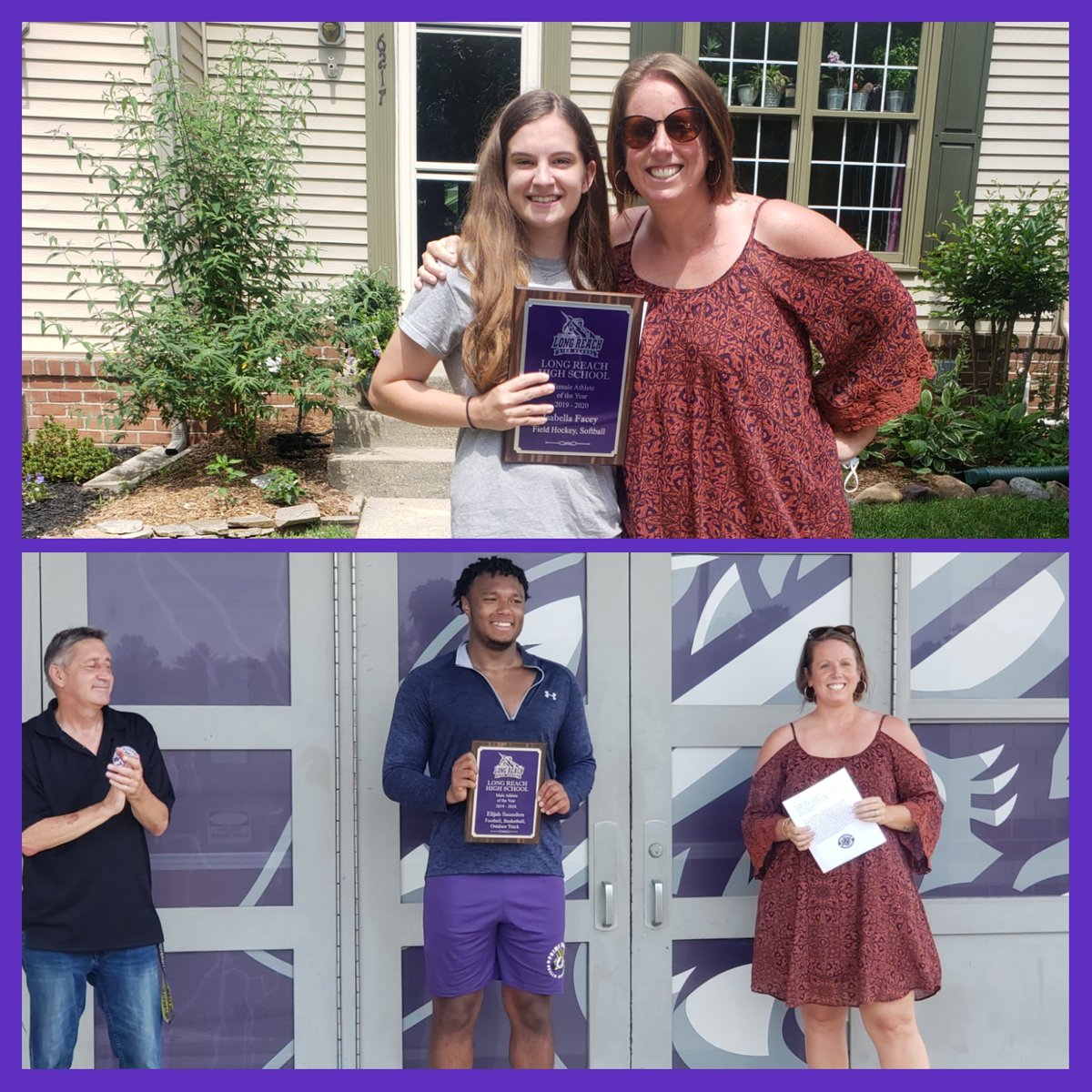 LRHS_Athletics's tweet photo. CONGRATULATIONS TO OUR 2020 SENIOR ATHLETES OF THE YEAR!!! Today we were able to present Elijah and Bella their plaques!! #lightningwillstrike https://t.co/nXKPJult2x