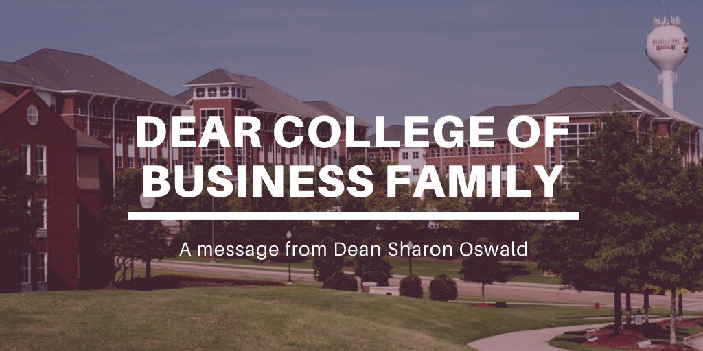MSUOnlineMBA's tweet photo. A message from our Dean Sharon Oswald
https://t.co/H5l6QXN9di https://t.co/6ys4C5fHzw