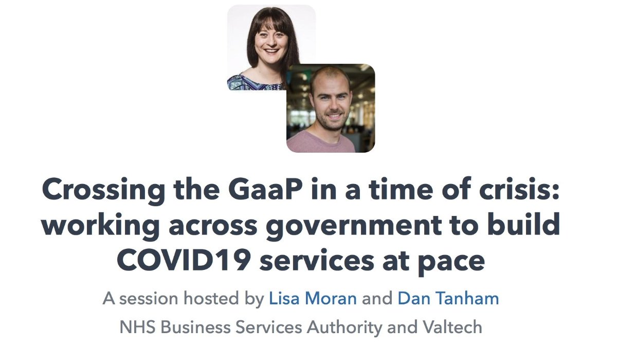 Join our virtual presentation with <a href="/Valtech_public/">Valtech Public Sector</a> tomorrow morning. Bright and early at 9am!

🗣️ Crossing the GaaP in a time of Crisis: How we worked across government to build #COVID19 services at pace. 🗣️ 

🎫Register for free: orlo.uk/9QuaU