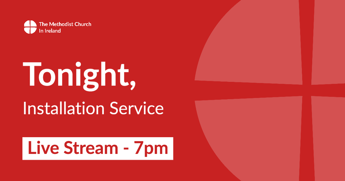 irishmethodist's tweet photo. Join us! Tonight | 7pm | Access live stream here → https://t.co/Jn8jBK7CZp
Installation Service of the President of the Methodist Church in Ireland and Conference and the Lay Leader of Conference.
#IrishMethodist https://t.co/w0g6ixv2iI