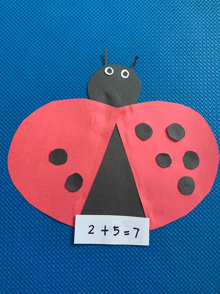 We are learning lots about bugs this week. Love this ladybug math. @FVSpecialPlace #fairviewrocks #grade1fun