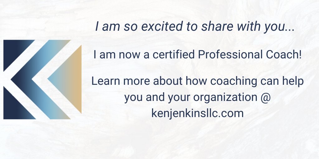 I am now a certified Professional Coach! kenjenkinsllc.com