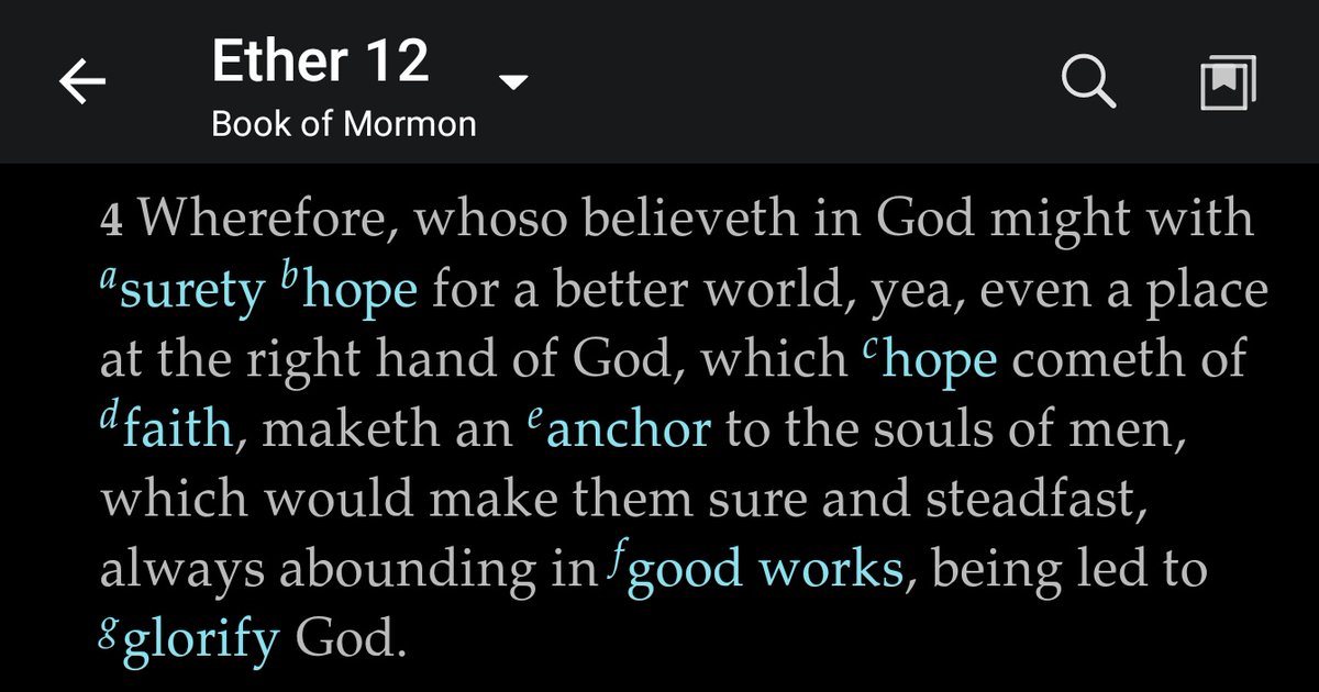 There can be NO UNCERTAINTY with HOPE.(Note the use of ANCHOR, ALWAYS, SURETY).3/