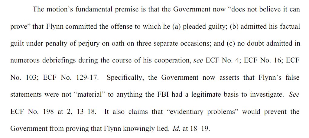 He fails to mention Van Grack by name, but connects his withdraw from the case & the motion to dismiss. Forcing exposure of why Van Grack had to be removed from this case! If you think Van Grack screwed over Flynn, that is a good thing!