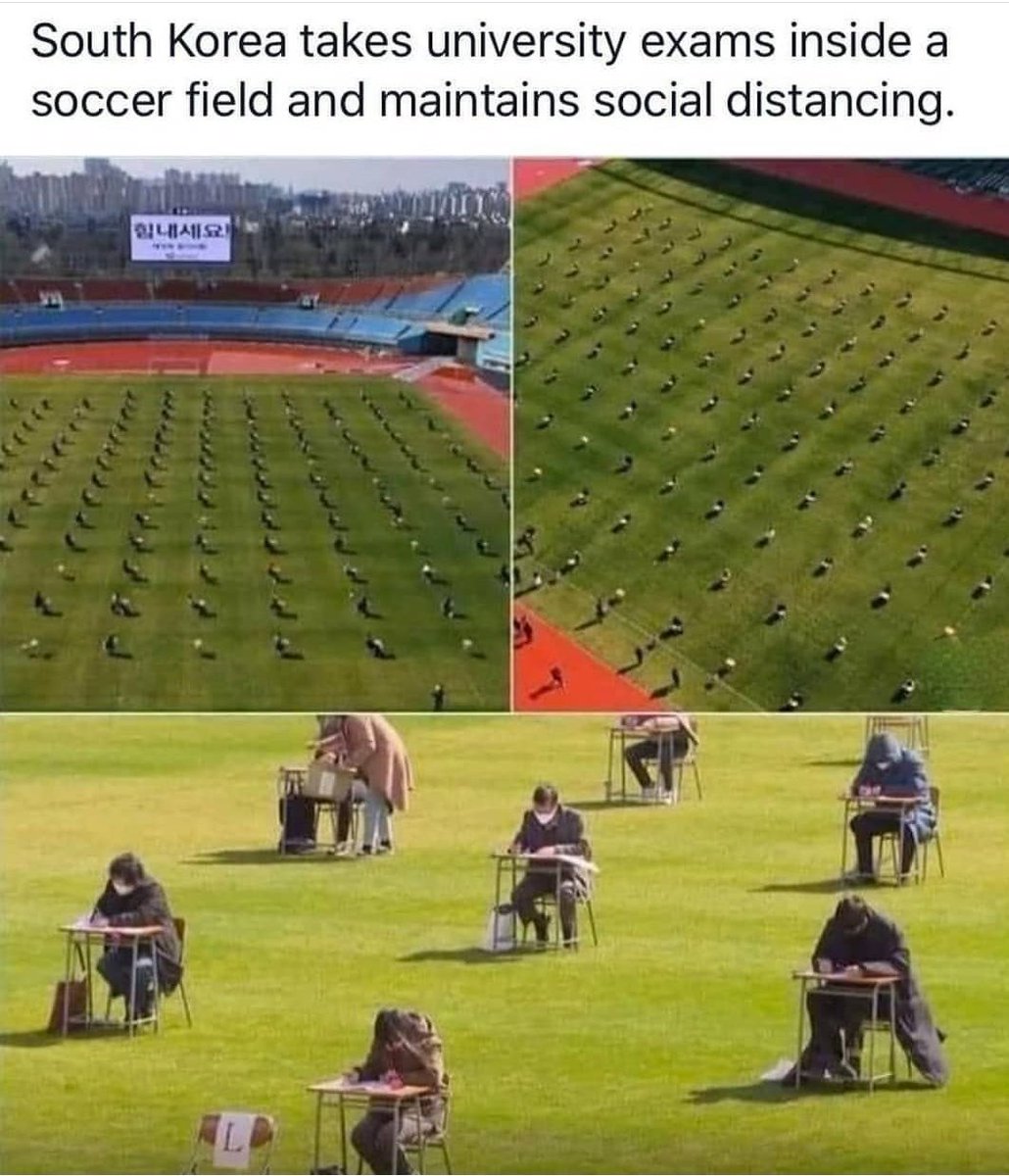 vigneshshil's tweet image. South Korea took a great idea to complete all university exams. 
#Hatsoff 👏
Why can our government do like this 🤔