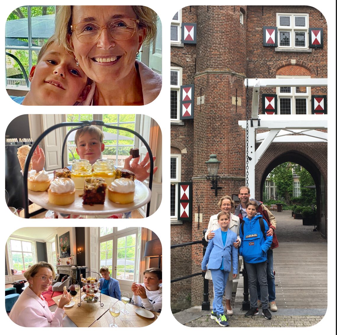 IngeVernooyPhi's tweet photo. High tea in @KasteelMaurick met de 3 knapste mannen uit Vught ter ere van het feit dat ik de oudste 16 jr geleden ten huwelijk heb gevraagd π
#London #londoneye #marriage #16yearsago #Iproposed #hesaidYes #girlpower #nutweedraakjesrijker #enwatrimpelsbutwhoiscounting #love https://t.co/4TfXVR8fXu