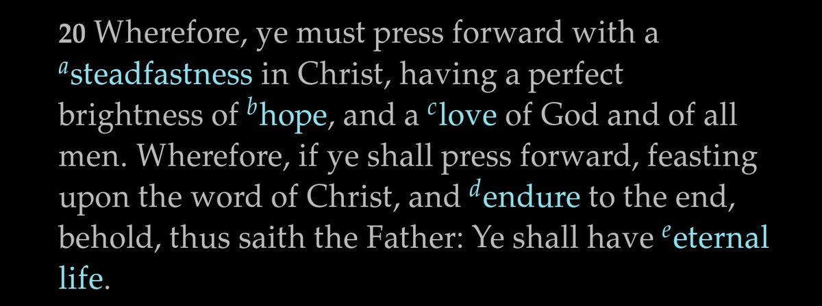 So obtain hope, and proceed with  #HAPPINESS through life's ebbs and flows. The Lord promises though Nephi that 'ye shall have eternal life.'This is HOPE.End/