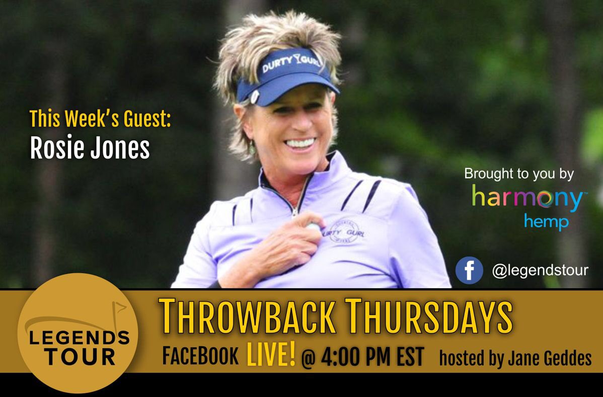 Get fired up! It’s <a href="/Capt_RosieJones/">Rosie Jones</a> chatting with <a href="/JaneGeddes/">Jane Geddes</a> tomorrow at 4pm! Solheim, golf, life and Legends - it’s all on the table - don’t miss it!!