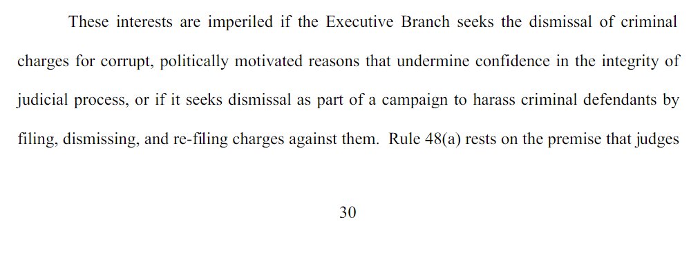 GLeeson's brief requires DOJ to prove that Flynn is innocent of the charges & disprove the Democrats allegation that there were "corrupt, politically motivated reasons" to dismiss the Flynn charges.