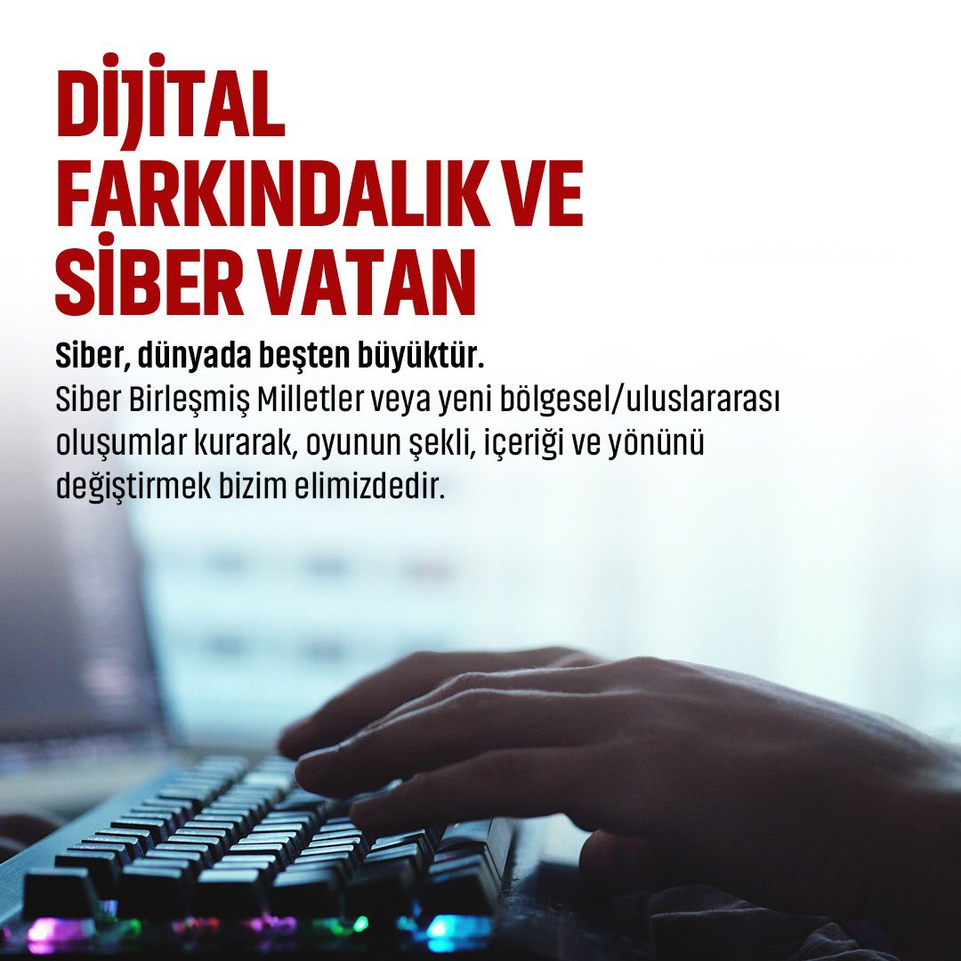 Sabahatozgursoy's tweet photo. Siber, dünyada 5’ten büyüktür.
#DijitalFarkındalık https://t.co/whVswrqX2V