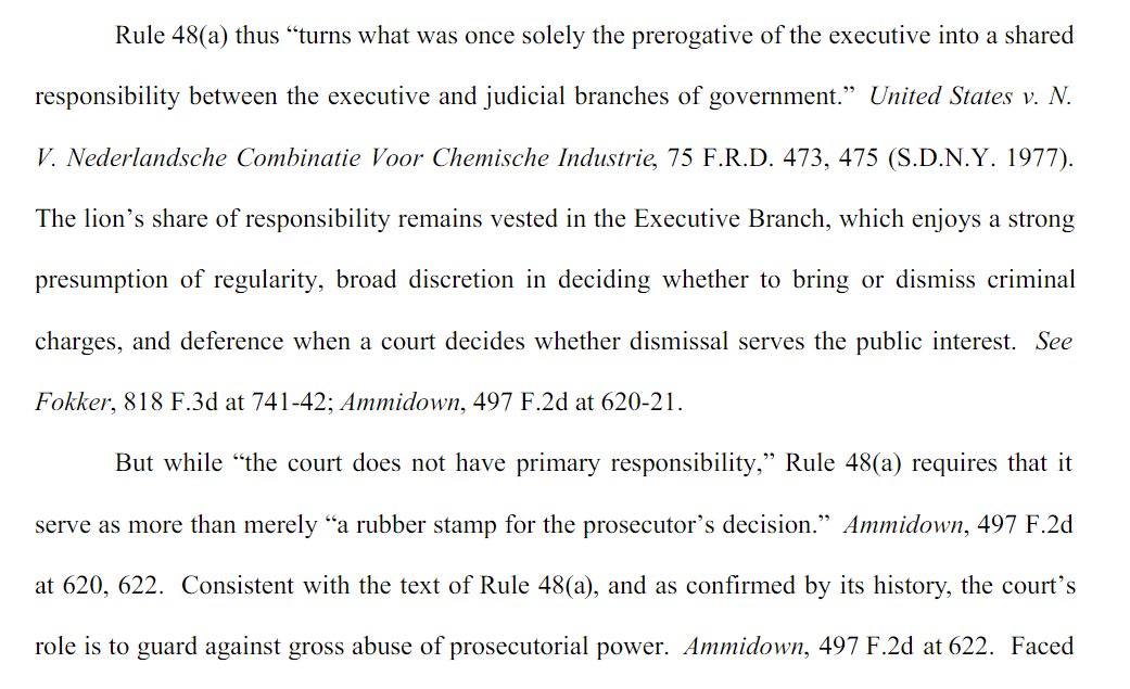 Can& #39;t wait until they get to the part of this case where DOJ has to prove "gross abuse of prosecutorial power".Because it wasn& #39;t in the decision to clear Flynn, it was in the decisions to prosecute him for "corrupt, politically motivated reasons."