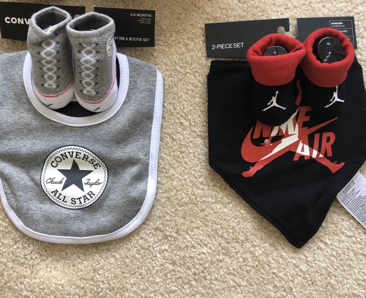 CoachBPThompson's tweet photo. Little man is gonna be swagged out when he gets here; he’s already locked in with his @Nike kicks and bibs. Too bad he’s already got some penalty runs on the docket for not showing up on time! 👶🏻🏀🤩 #44sprints #JoshuaPatrick #TrainHimEarly #ReadyForHimToBeHere https://t.co/PHHxcD7XzR