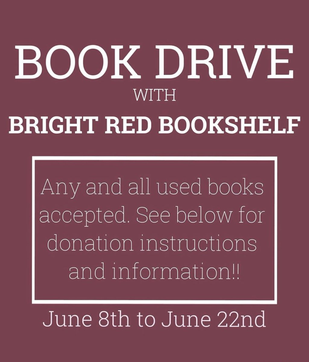 WriteRochester's tweet image. WriteRochester is hosting a book drive from June 8th-June 22nd! All books will be delivered to Bright Red Bookshelf, a reading program that provides free books for low-income families. Every book helps! Message us for drop off locations or any questions!