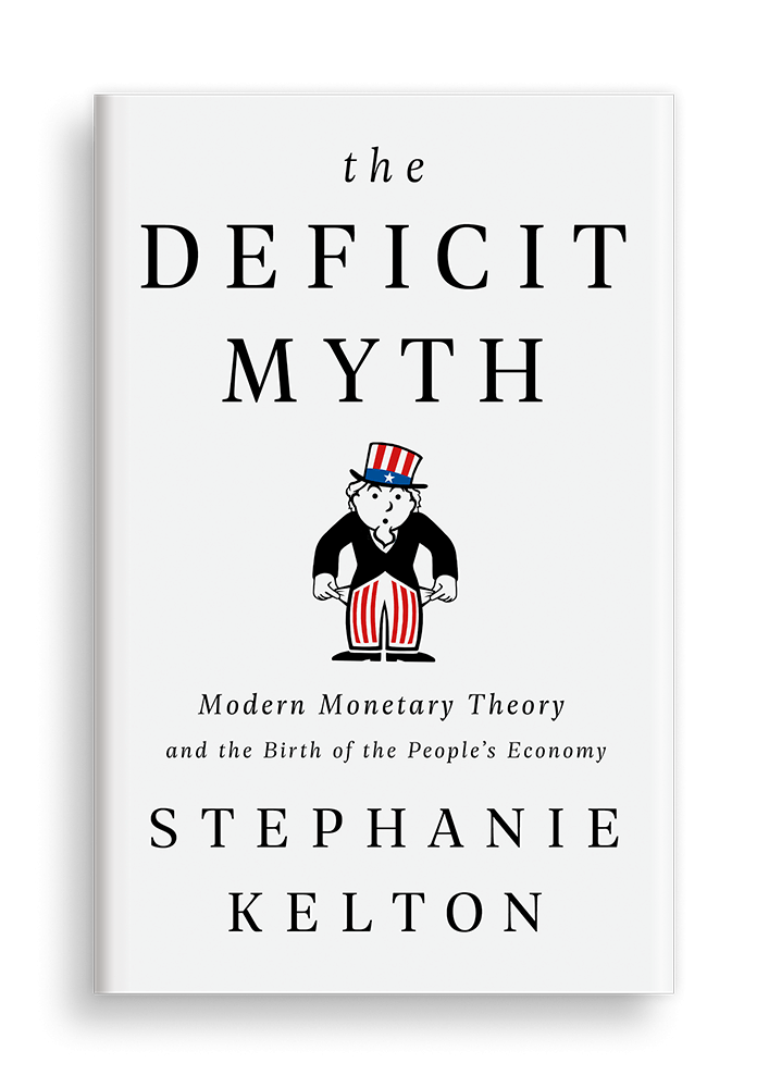 Happy  #BookBirthday to  @StephanieKelton on the publication of her long-awaited "The Deficit Myth," a book that could NOT be more timely in this moment of massive structural unemployment and trillions of free money for the wealthiest among us. https://stephaniekelton.com/book/ 1/