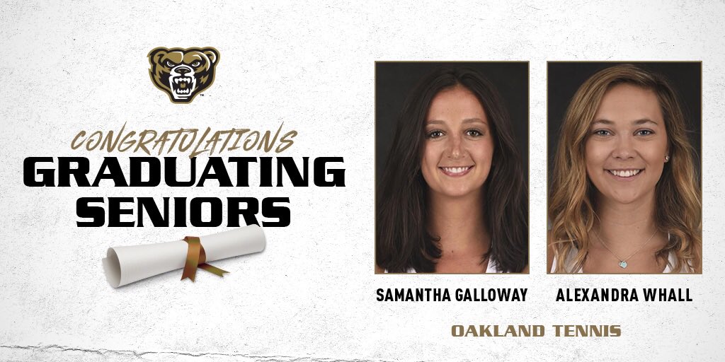 OaklandWTennis's tweet photo. We are so proud of you, Sam and Alex!

Congratulations and best of luck on your next chapter.🎓🎾🐻 https://t.co/C4ZZ8fZJj5