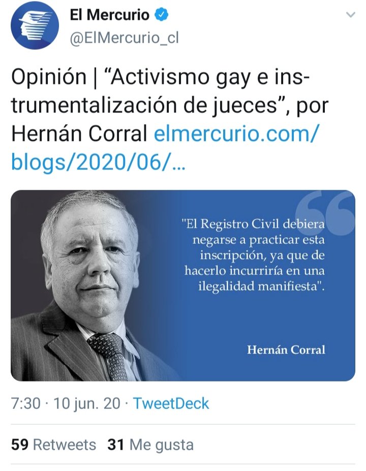 LeandroMuozCar5's tweet photo. Opinión | “Activismo gay e instrumentalización de jueces”.
@ElMercurio_cl siendo El MERCURIO 🤷‍♂️🤦‍♂️💩
Dando vitrina a pensamientos cavernarios de VIEJOS VINAGRES  que se quedan abajo y van a desaparecer. 
👉 https://t.co/moOXpwCnZF https://t.co/KiR5Xr6cjJ