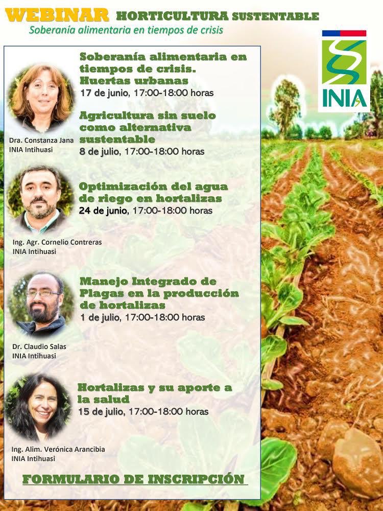 ✋🏻OPORTUNIDAD: charlas de Horticultura Sustentable, comienzan 17 de junio.
Google Meet 17:00. Inscripción aquí👉🏼: docs.google.com/forms/d/e/1FAI…
🥬17 de junio: Soberanía alimentaria en tiempos de crisis. Huertas Urbanas
🥬24 de junio : Optimización del agua de riego en hortalizas
