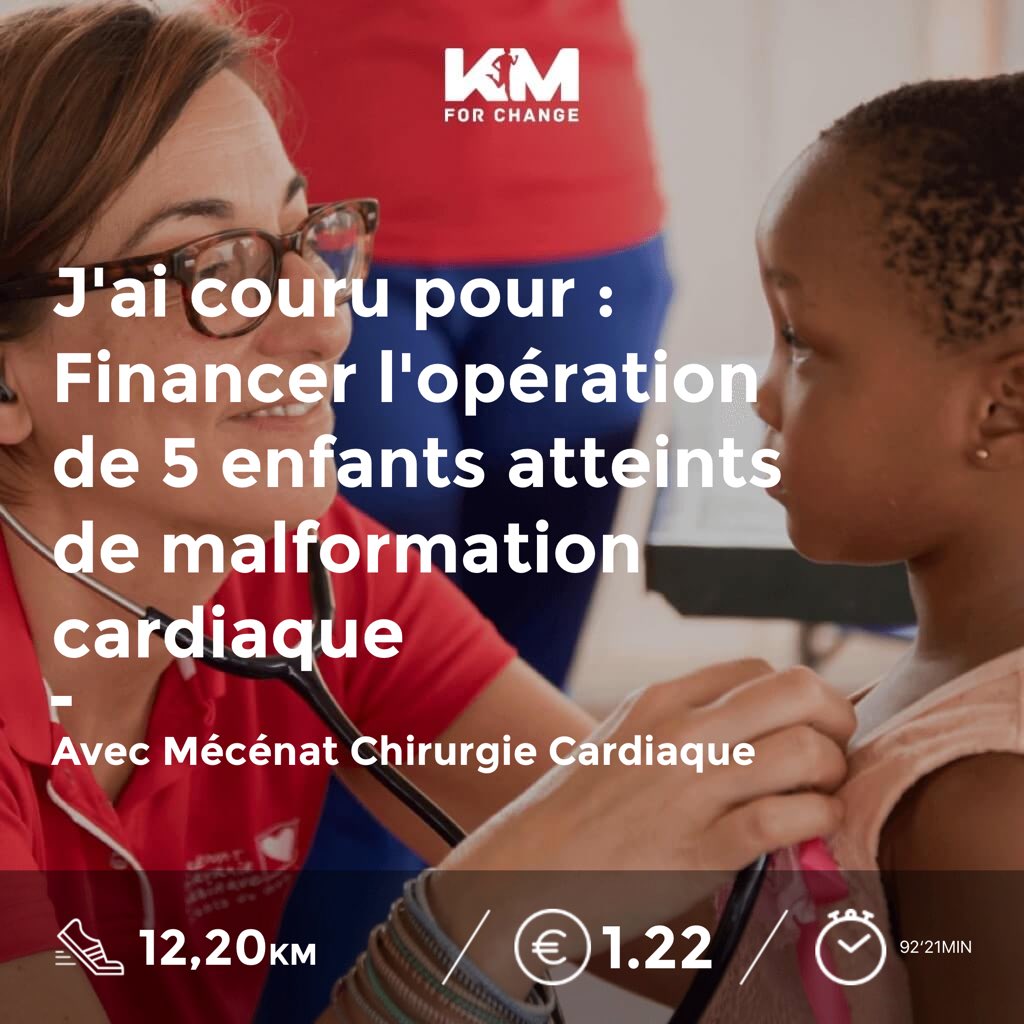 RodierEmmanuel's tweet photo. Je viens de courir solidaire avec @KmForChange : mes km ont été transformés en don pour une association - #kmforchange ⁦@ImagineforMargo⁩ https://t.co/ulzmldHVzF